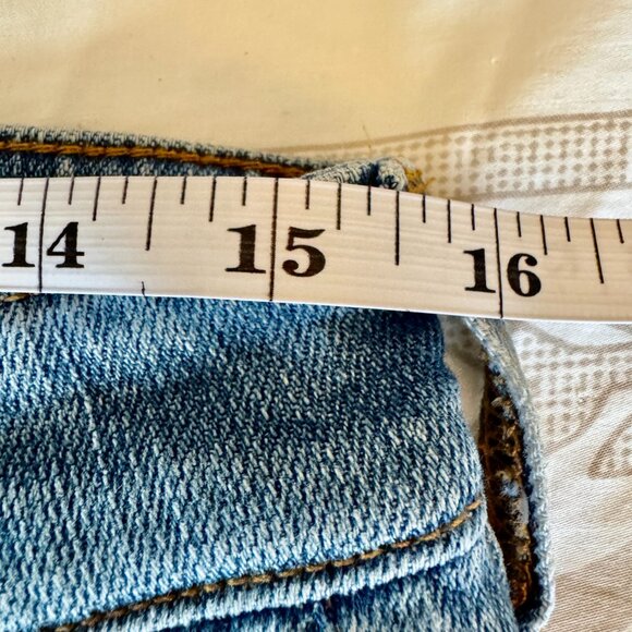 Pilcro Anthropologie Slim Boyfriend Light Wash Gold Embroidered Jeans - Picture 14 of 16